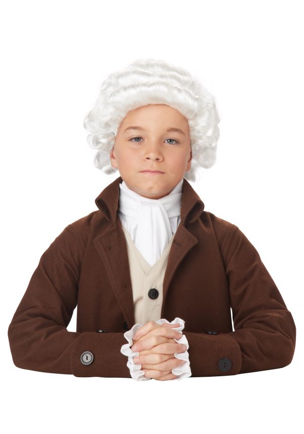 Colonial Man Wig for Kids