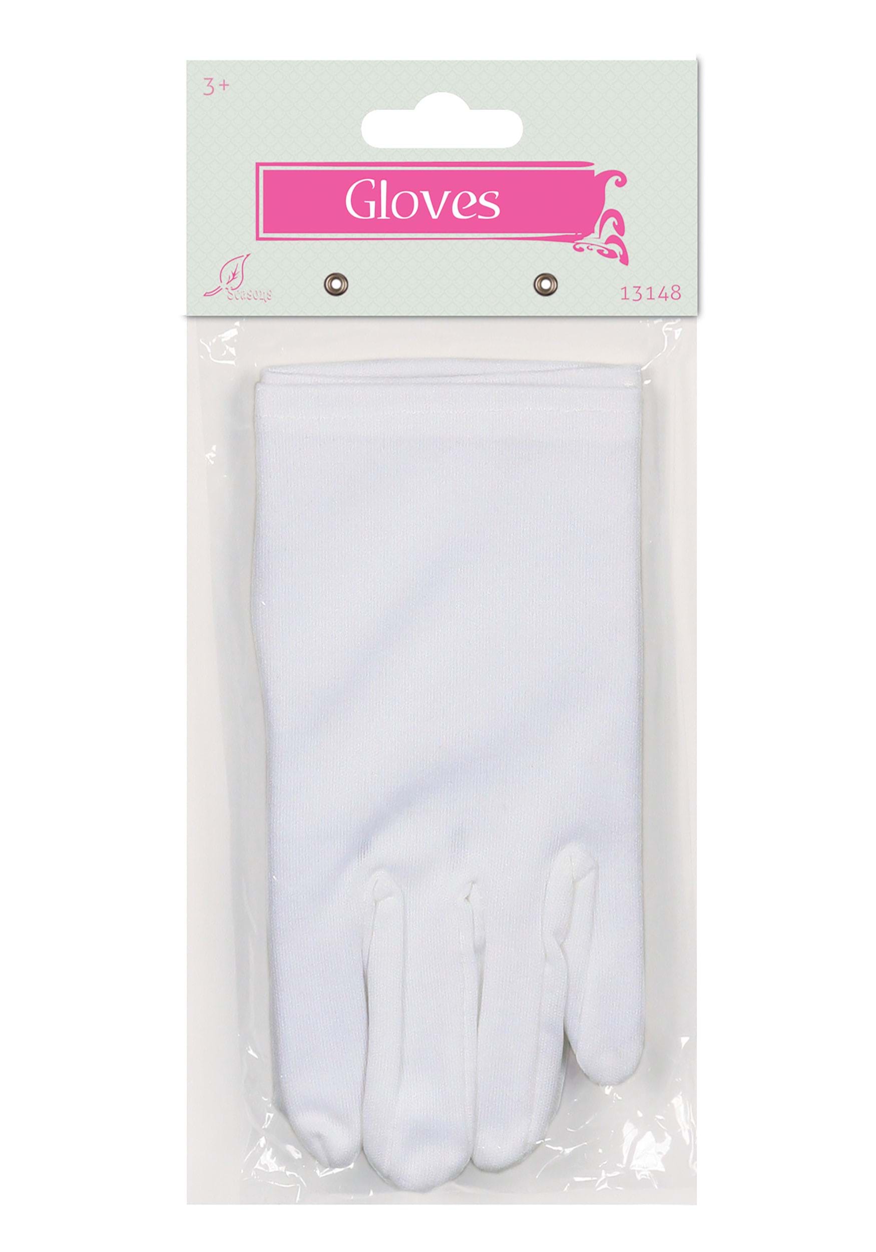 Costume Child White Gloves