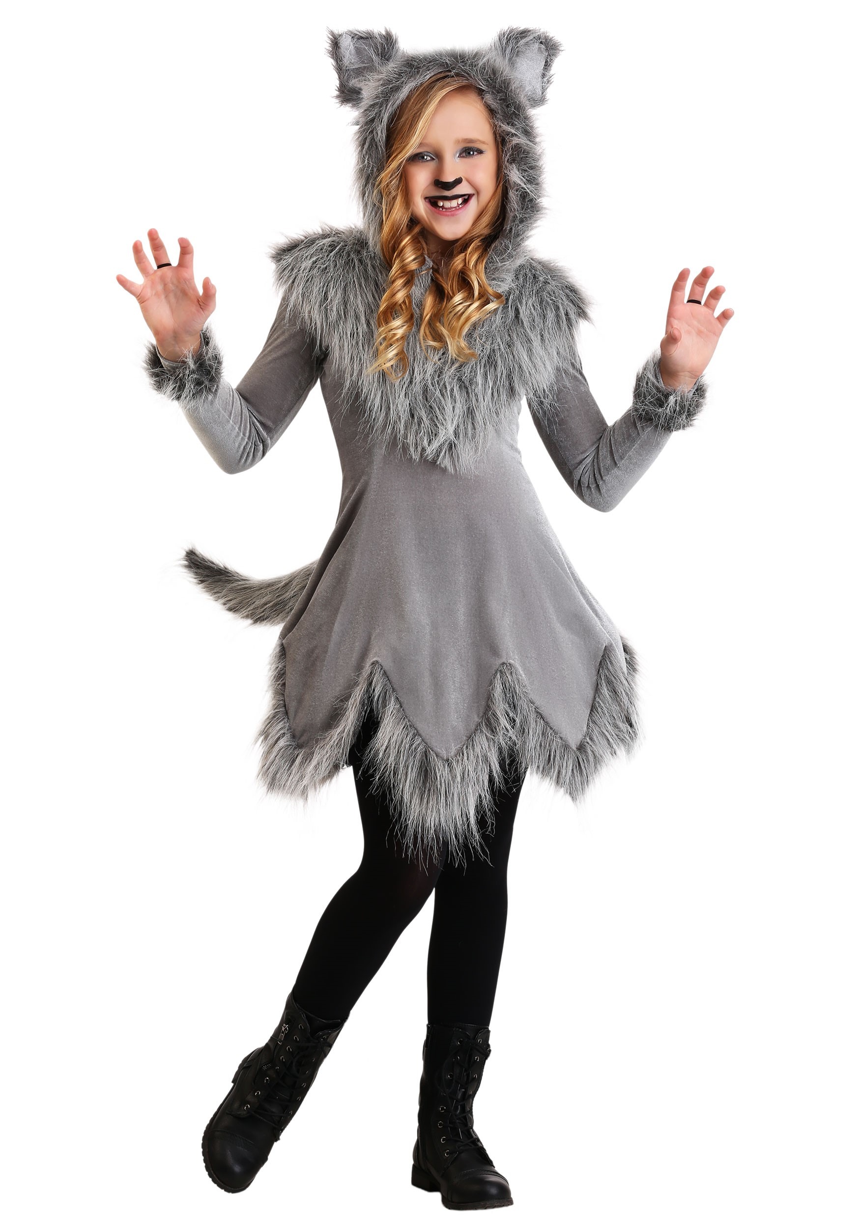 Costume Wolf Dress for Girls