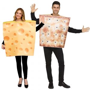Couples Cheese & Cracker Costume Set