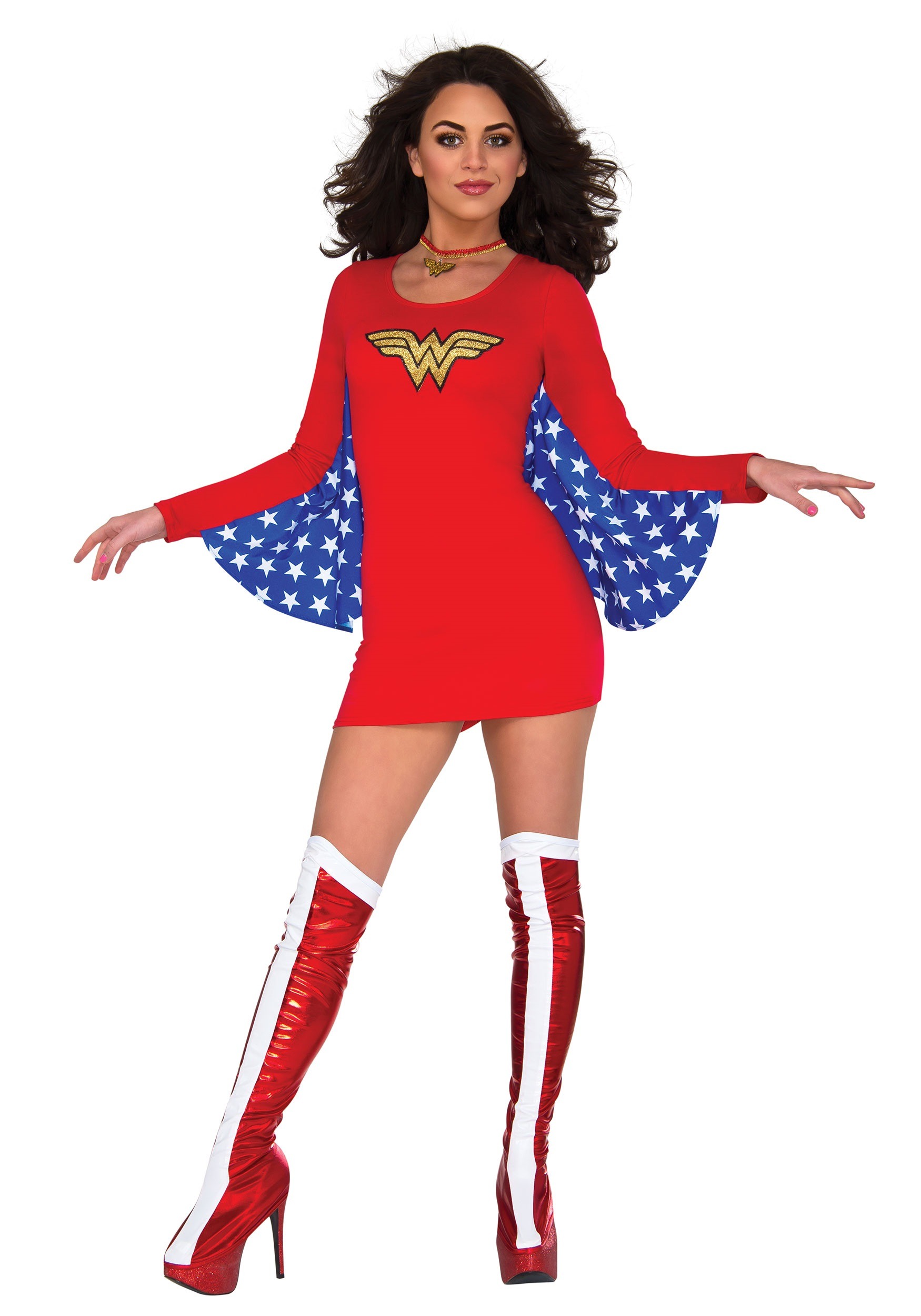 DC Women’s Wonder Woman Cape Dress Costume