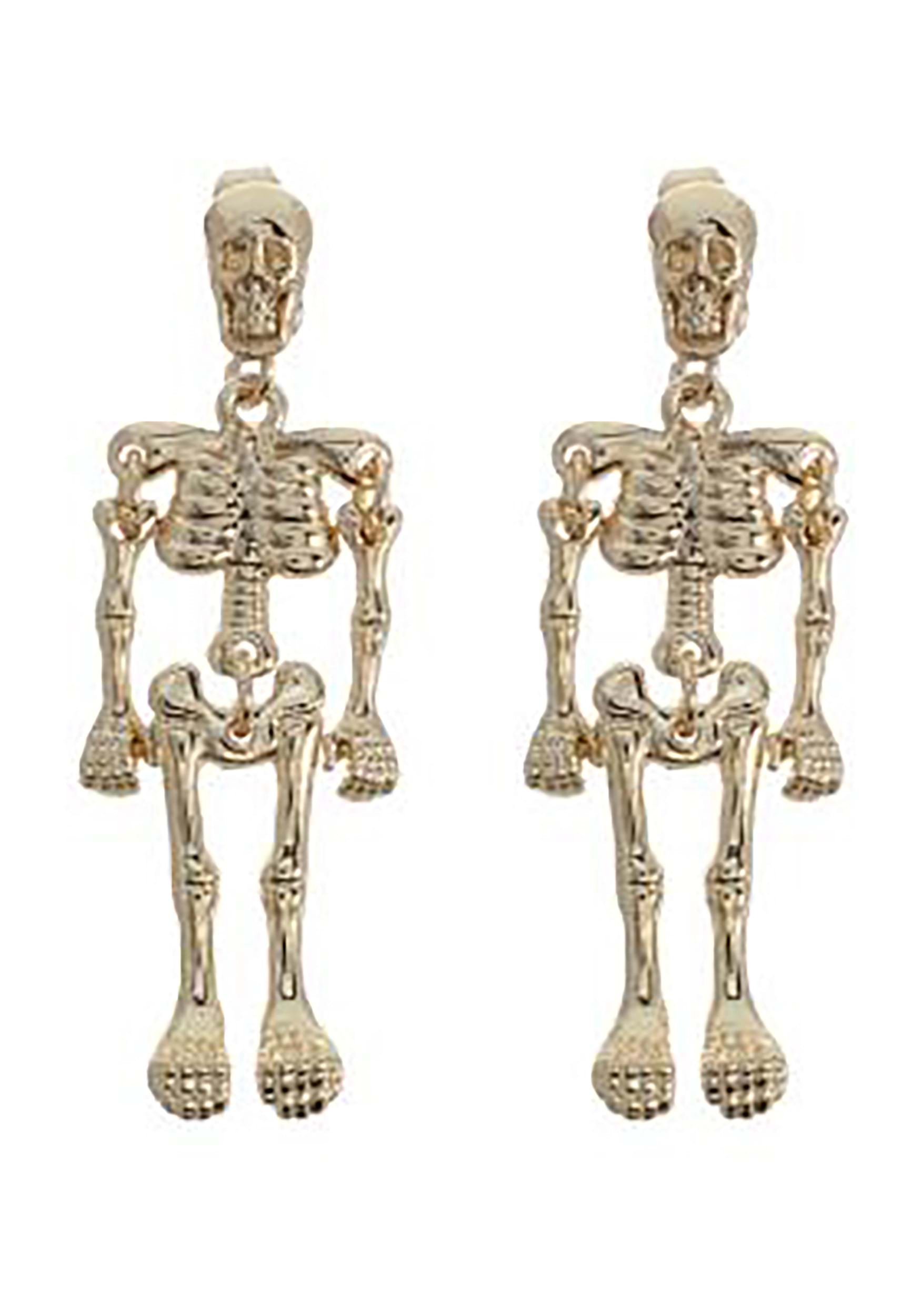 Dangle Skeleton Earrings