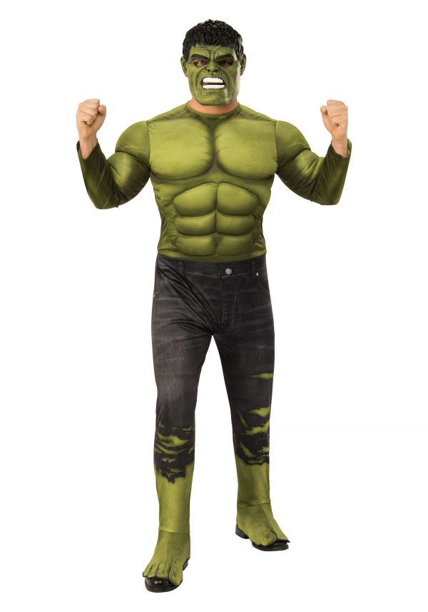 Deluxe Avengers Endgame Men's Incredible Hulk Costume