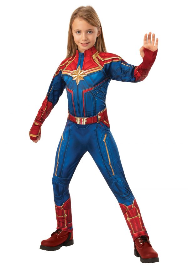 Deluxe Captain Marvel Kid's Costume