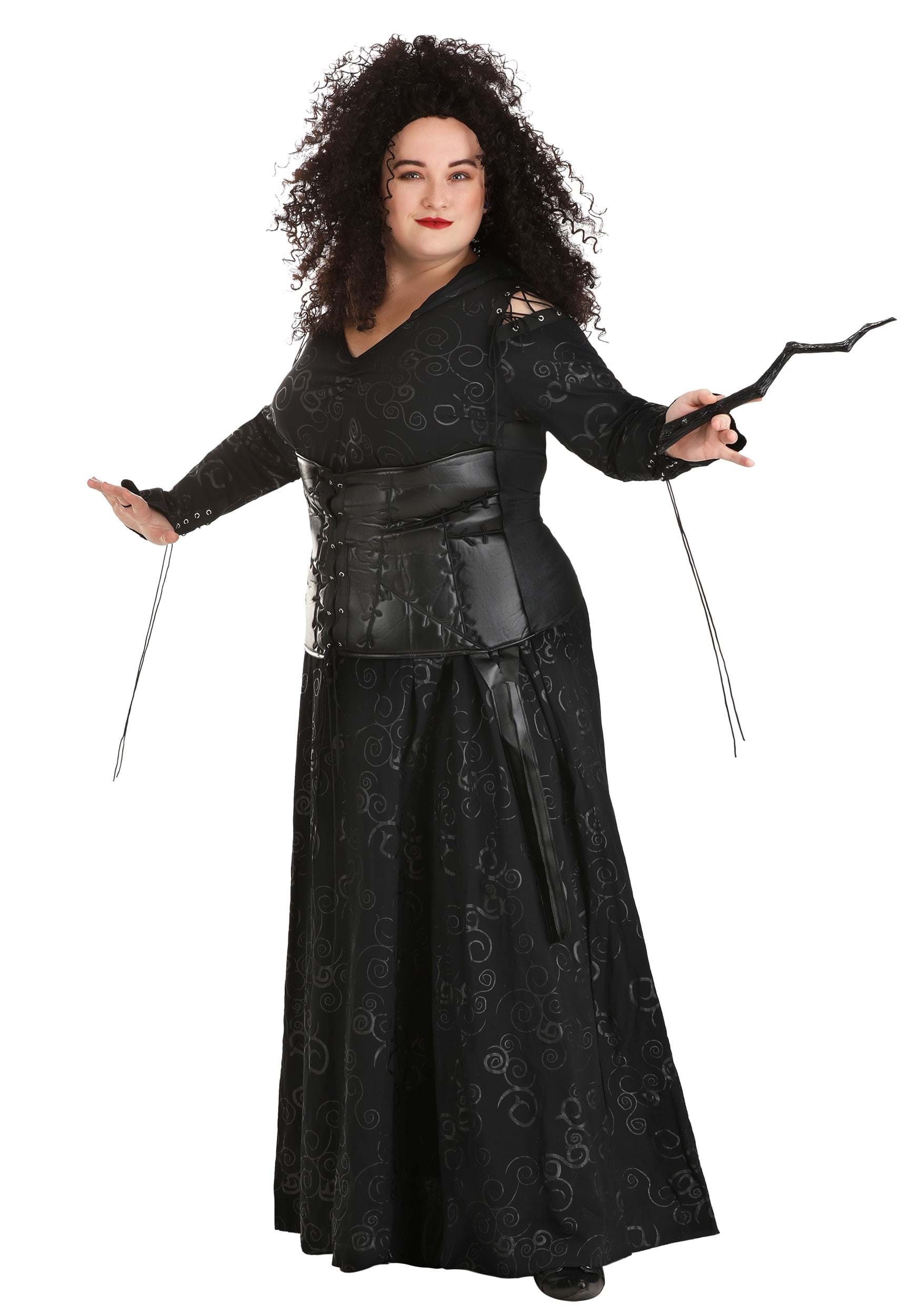 Deluxe Harry Potter Bellatrix Plus Size Costume for Women