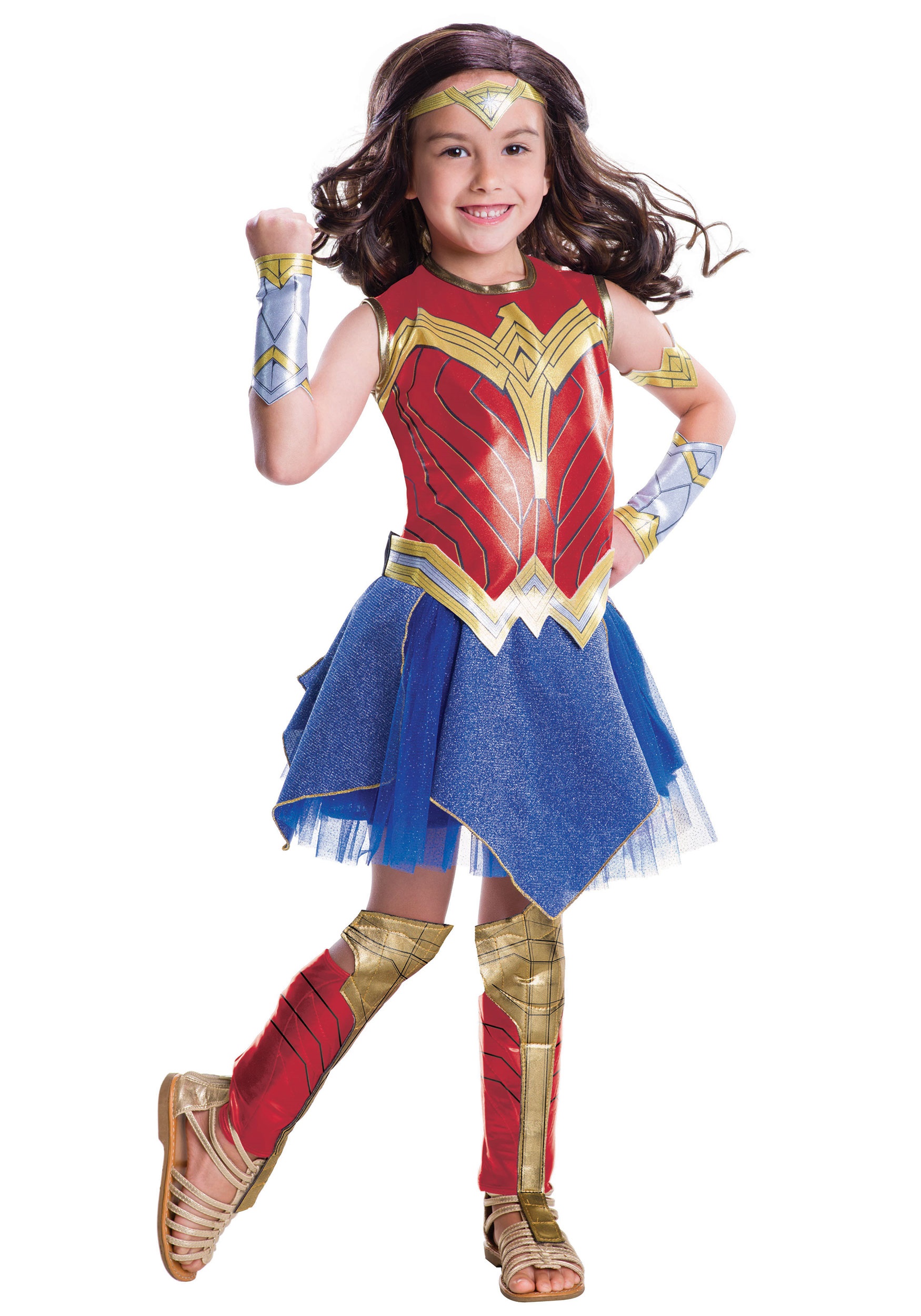 Deluxe Justice League Wonder Woman Girls Costume