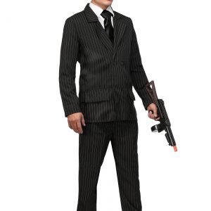 Deluxe Pin Stripe Gangster Suit Costume