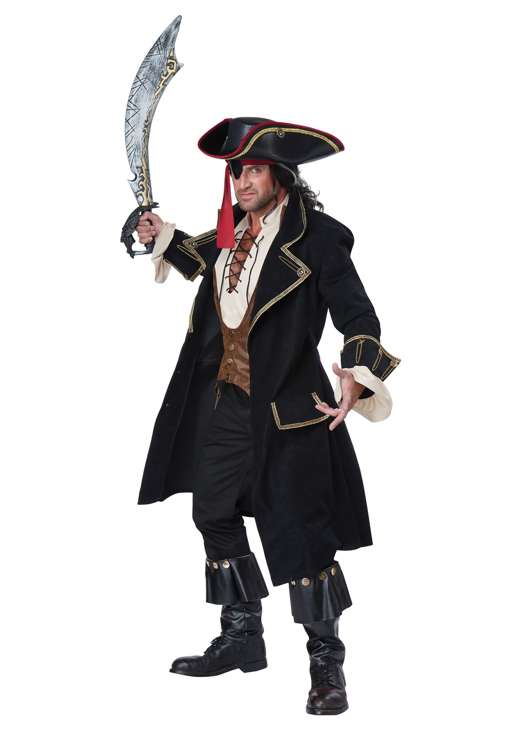 Deluxe Pirate Captain Costume for Men