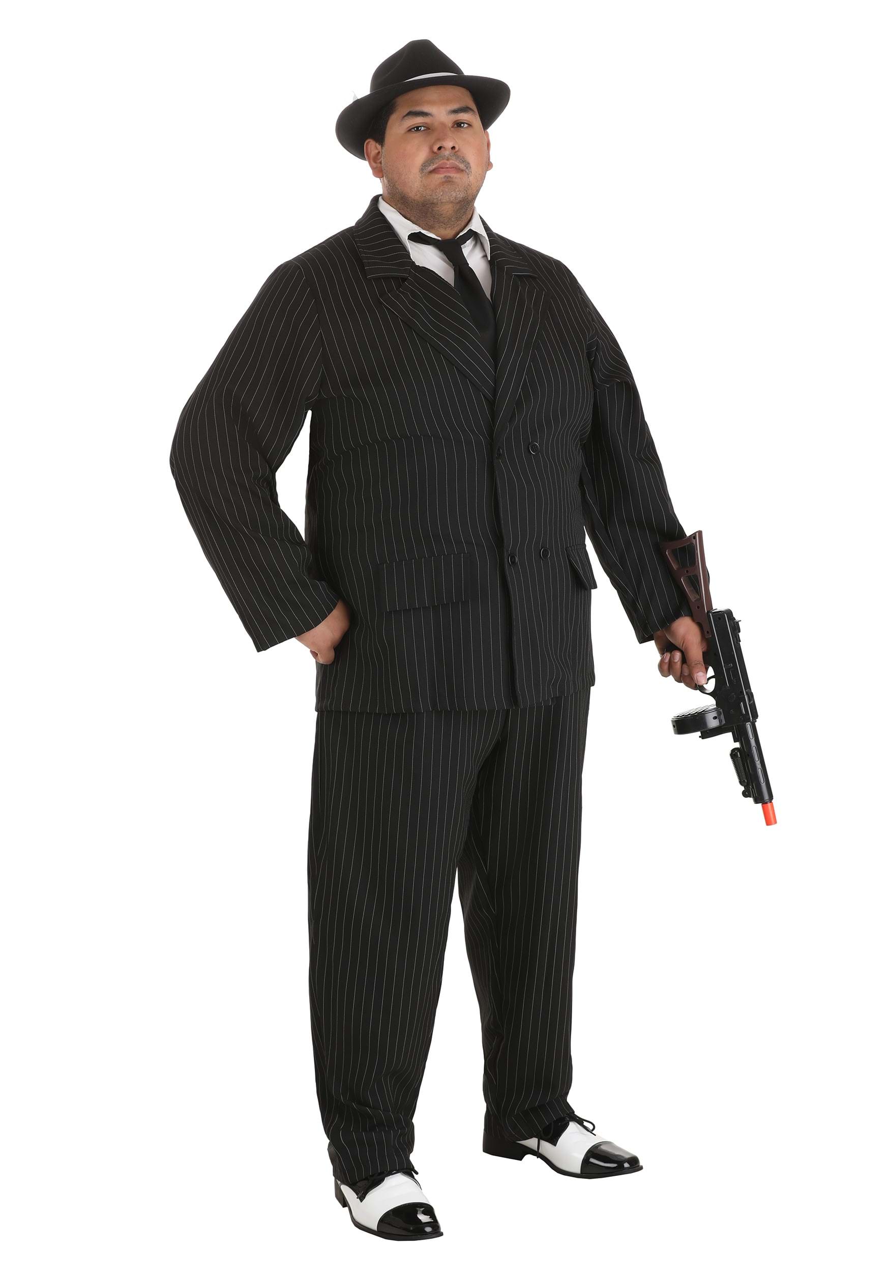 Deluxe Plus Size Gangster Costume