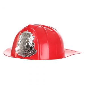 Deluxe Red Fireman's Helmet