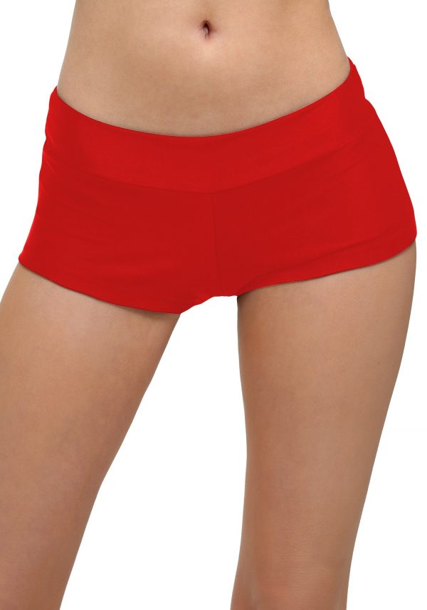 Deluxe Red Hot Pants for Women