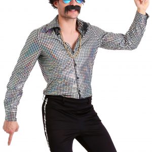 Disco Ball Plus Size Shirt for Men