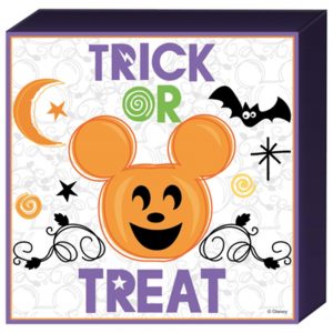 Disney Halloween Mickey Trick or Treat Wood Sign Decoration