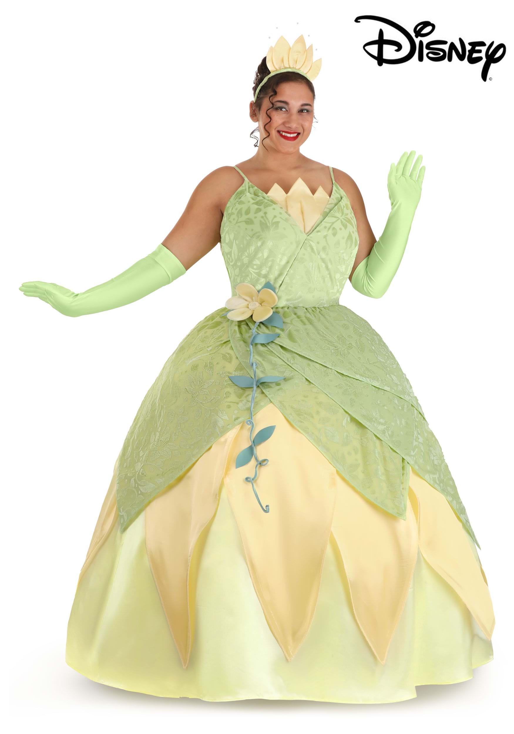 Disney Plus Size Princess and the Frog Tiana Deluxe Costume