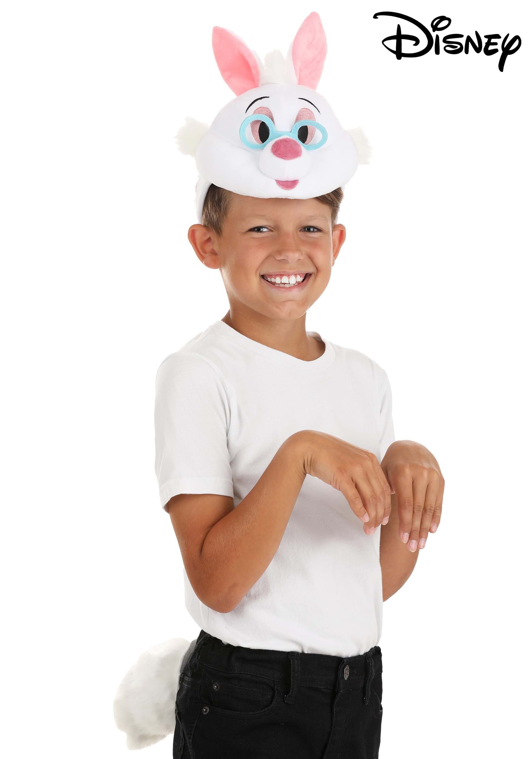 Disney White Rabbit Plush Headband & Tail Kit