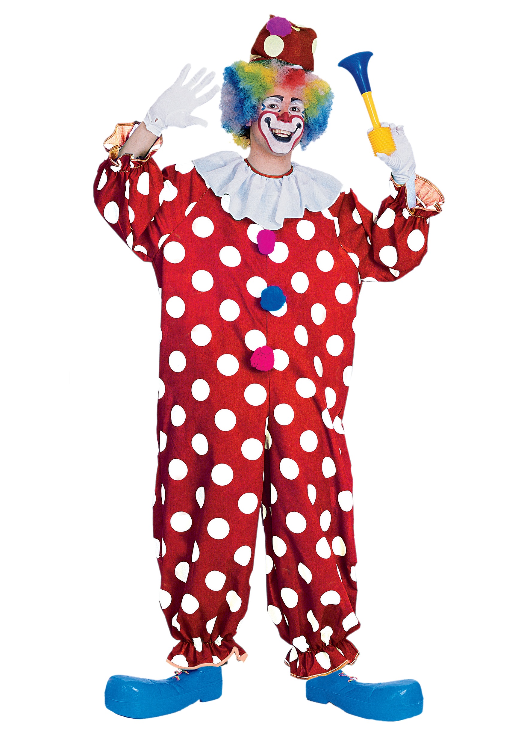 Dotted Clown Costume for Adults