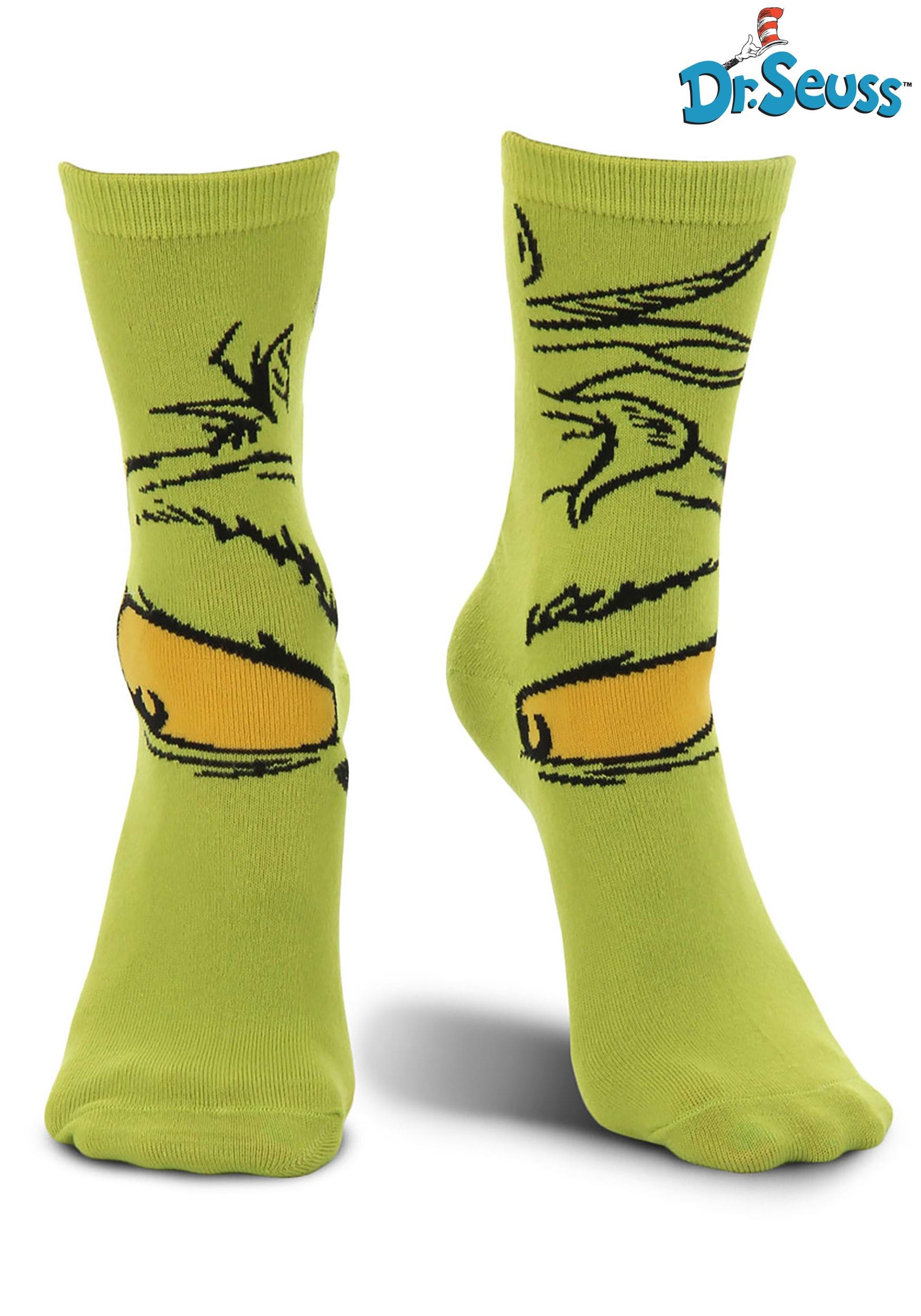 Dr. Seuss The Grinch Costume Crew Socks
