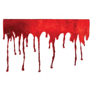 Drips of Blood Window Cling Decoration