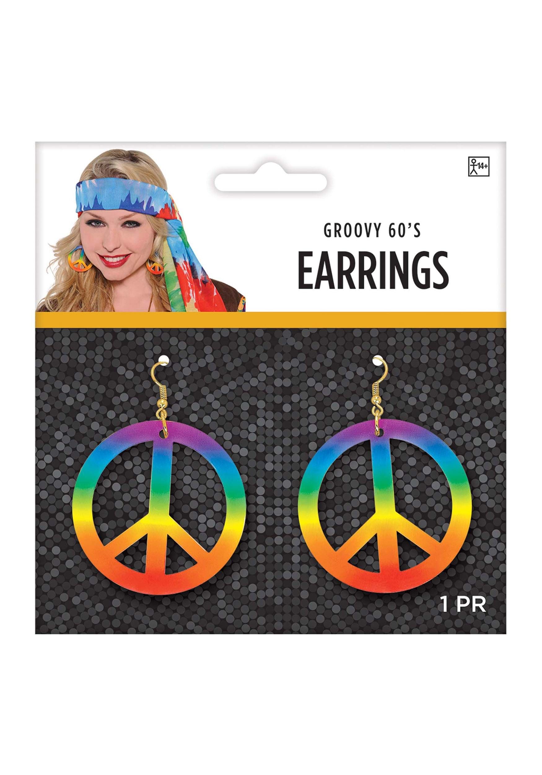 Earrings – Tie Dye Peace
