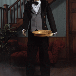 Evil Animated Greeter Butler Decoration