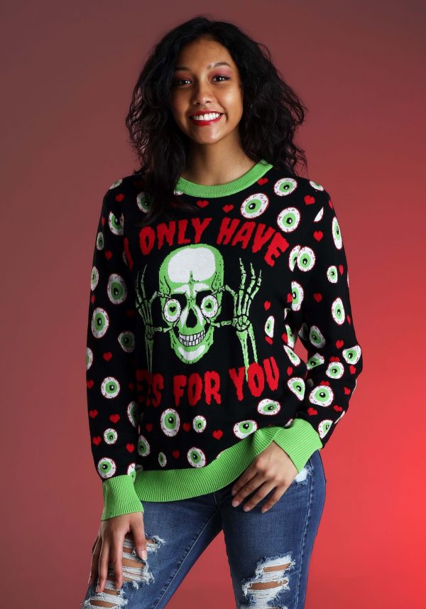 Eyes for You Valentines Day Sweater for Adults