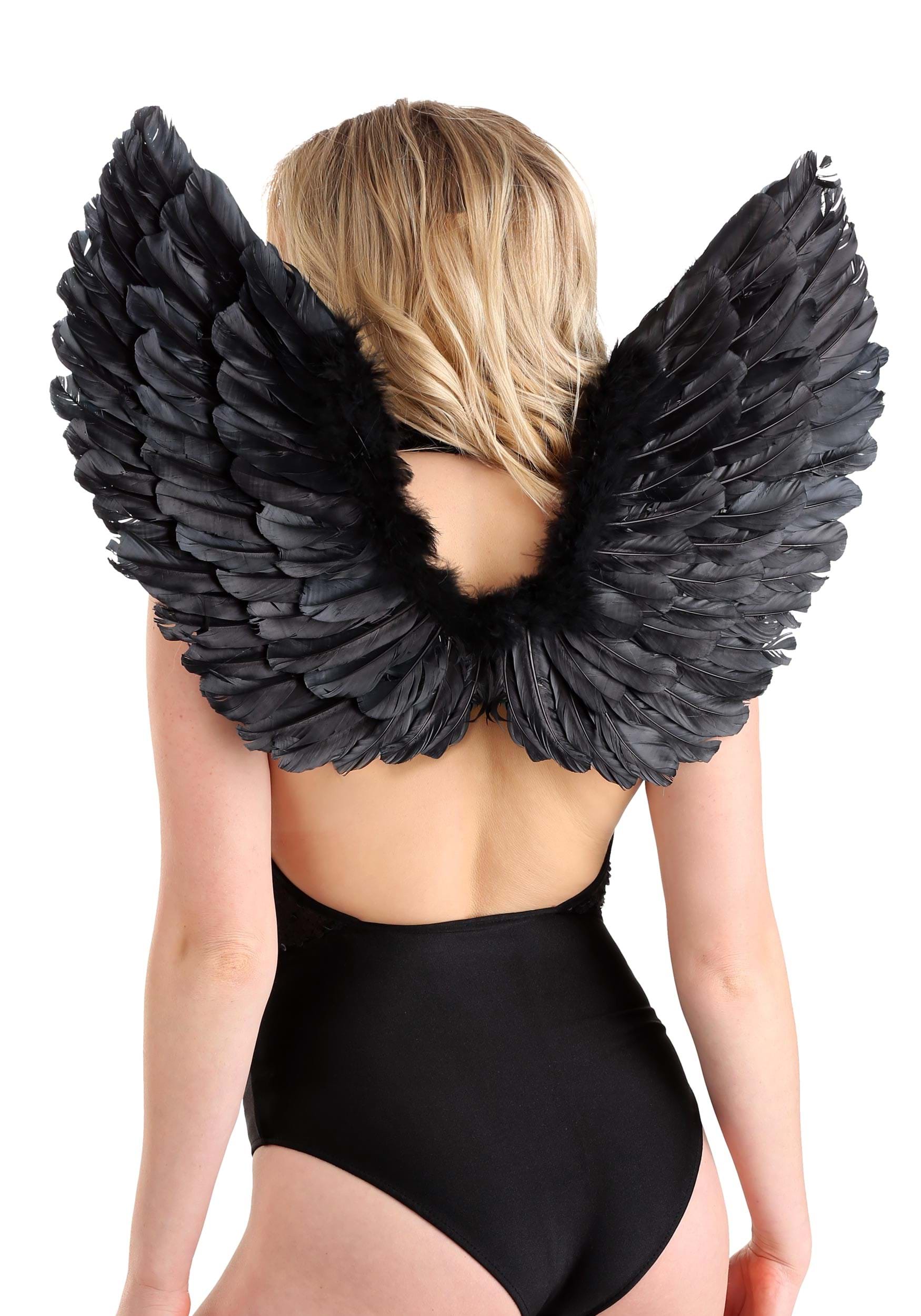 Fallen Black Angel Wings