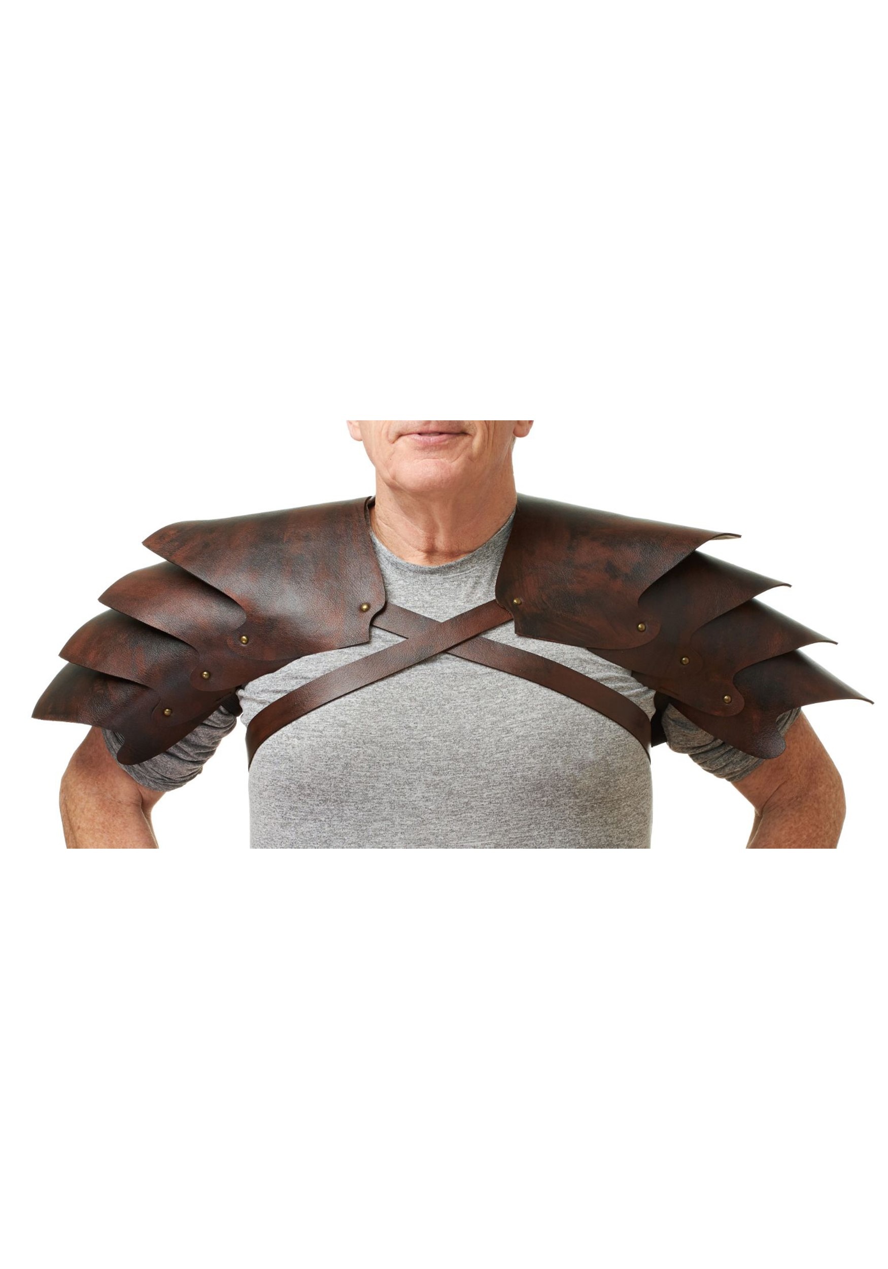 Faux Leather Shoulder Armor Accessory