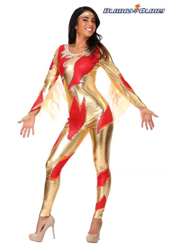 Female's Blades of Glory Fire Jumpsuit Costume