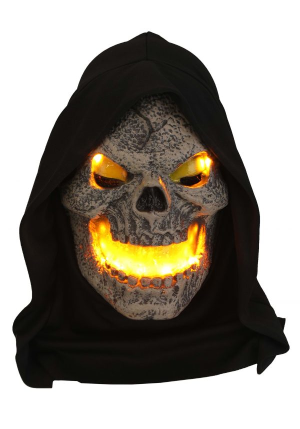 Flame Fiend Flaming Skull Mask