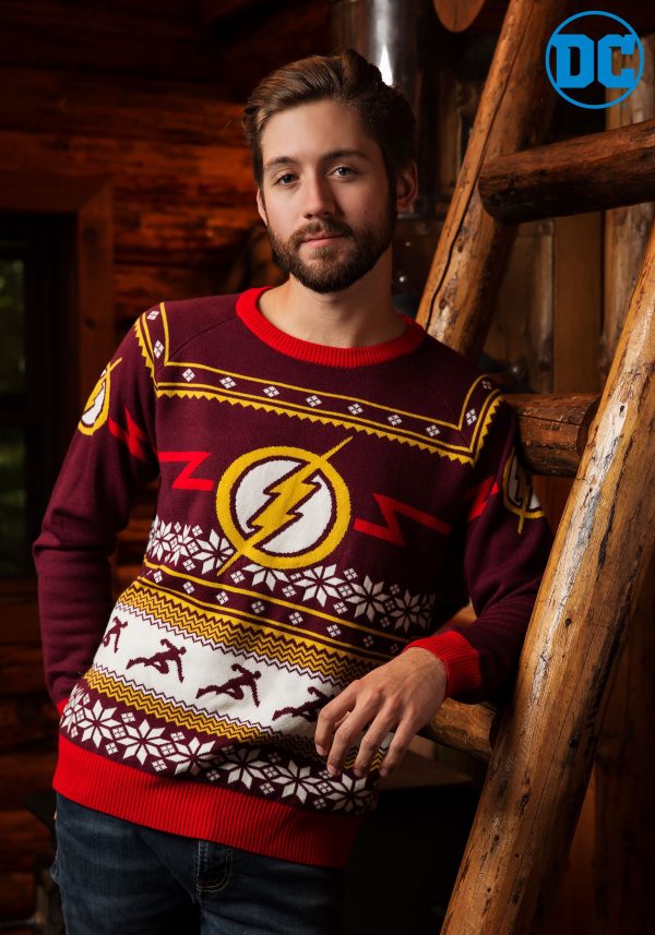 Flash Logo Men's Ugly Christmas Sweater