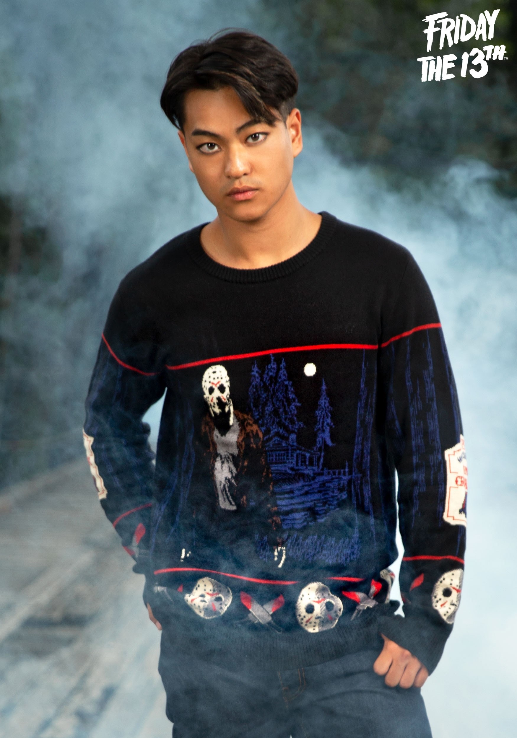 Friday the 13th Camp Crystal Lake Halloween Sweater