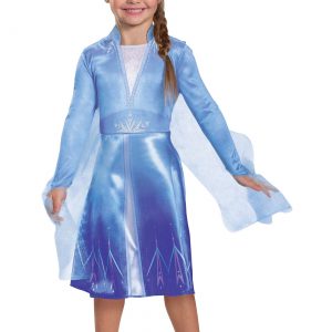 Frozen Girls Elsa Travelling Dress Costume