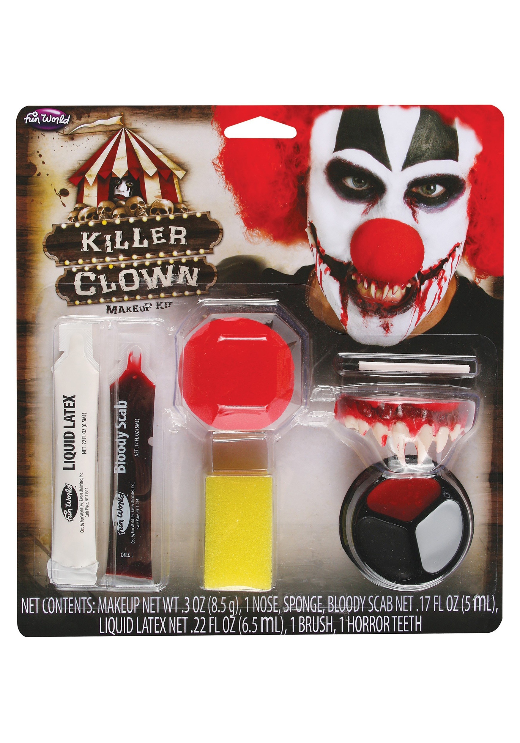 Fun World Killer Clown Makeup Kit