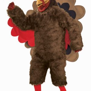 Funny Adult Deluxe Plush Turkey Mascot Costume