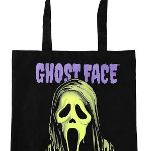 Ghost Face Green Drip Canvas Tote