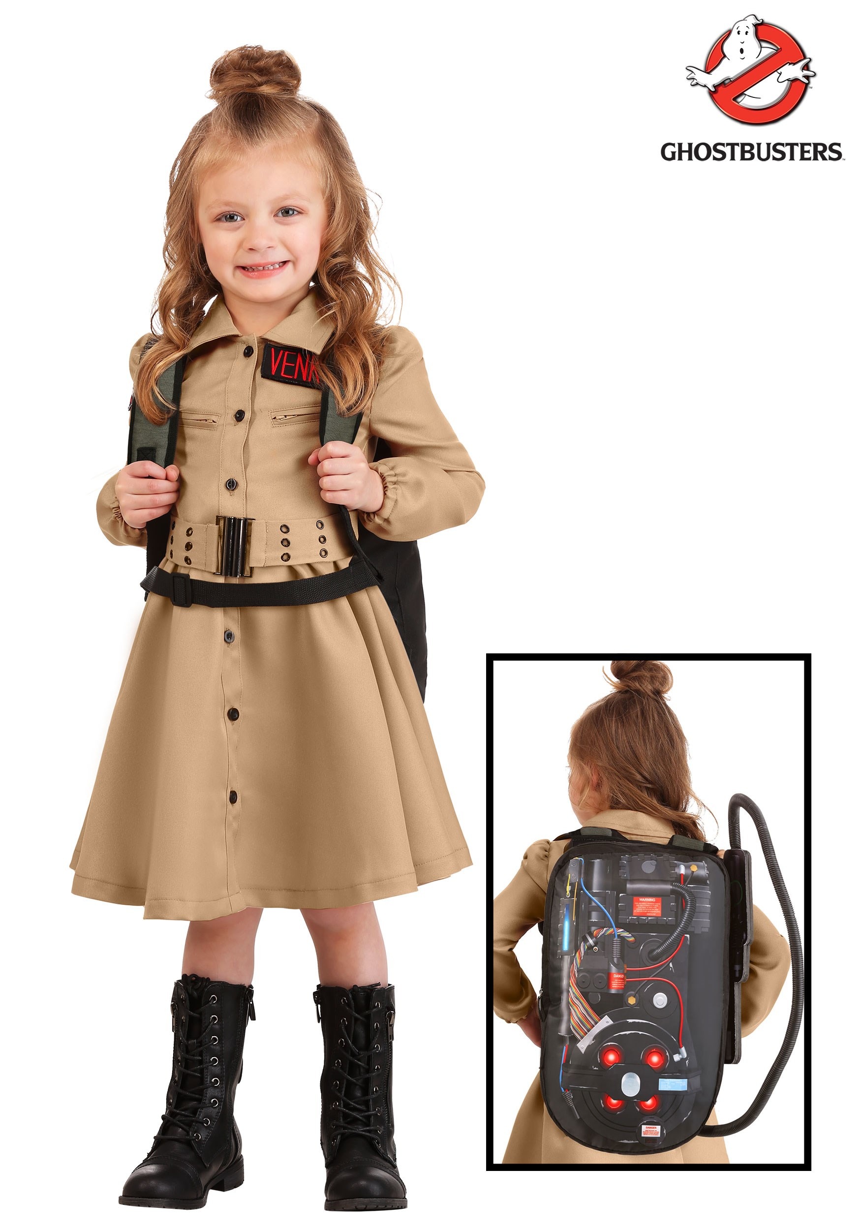 Ghostbusters Girls Costume Dress for Toddlers