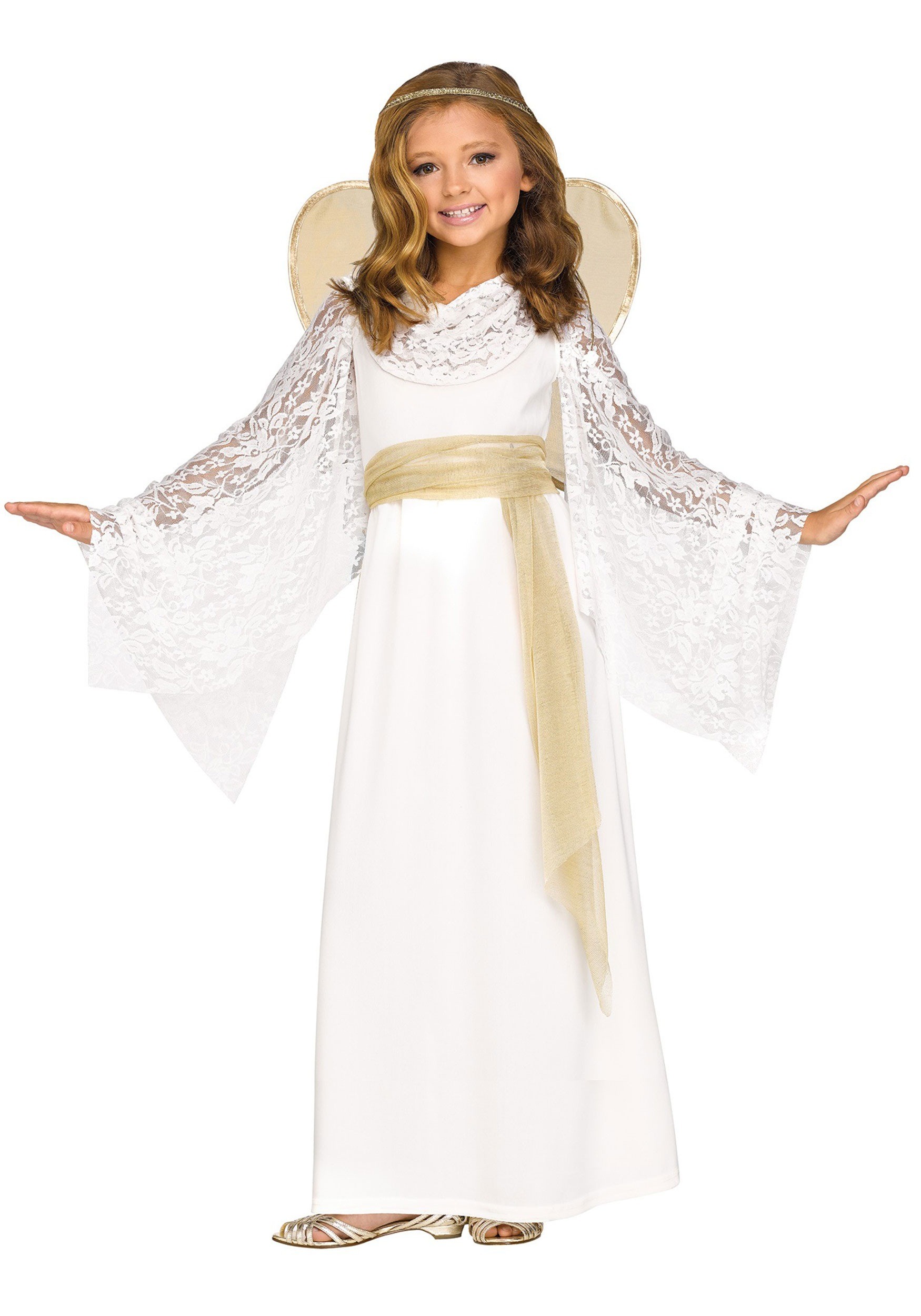 Girls Angelic Maiden Costume