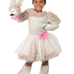 Girls Arm Puppet Llama Costume