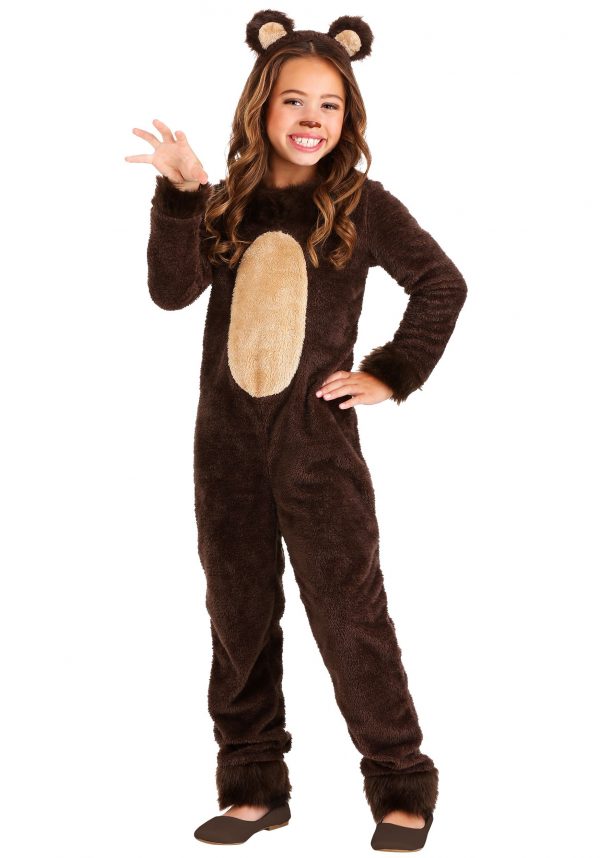 Girl's Brown Bear Costume