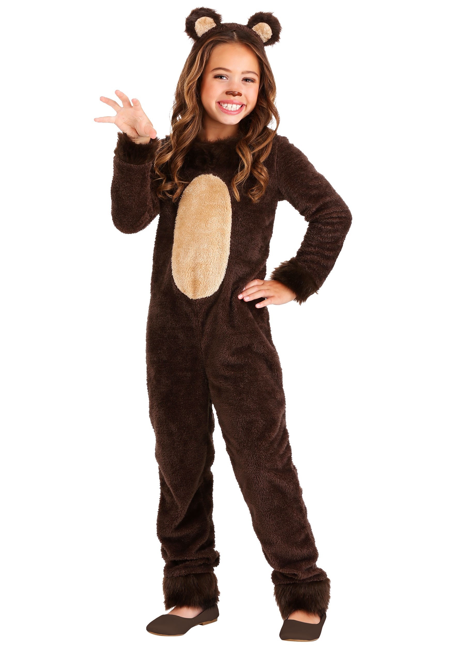 Girl’s Brown Bear Costume