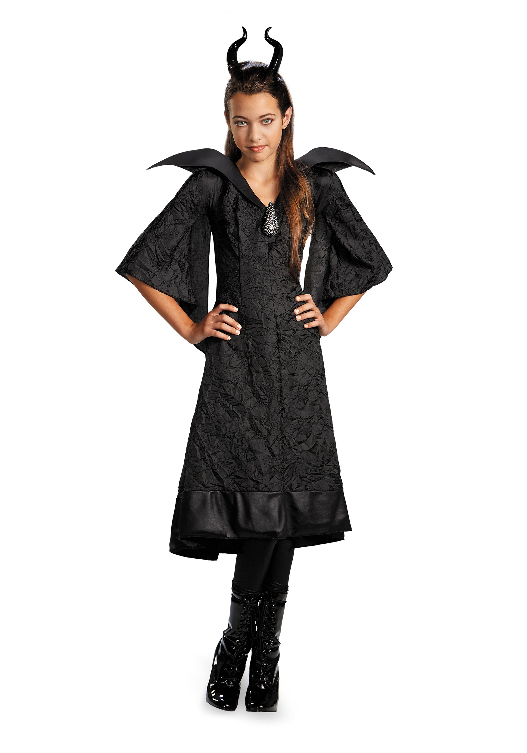 Girls Classic Maleficent Christening Costume Gown