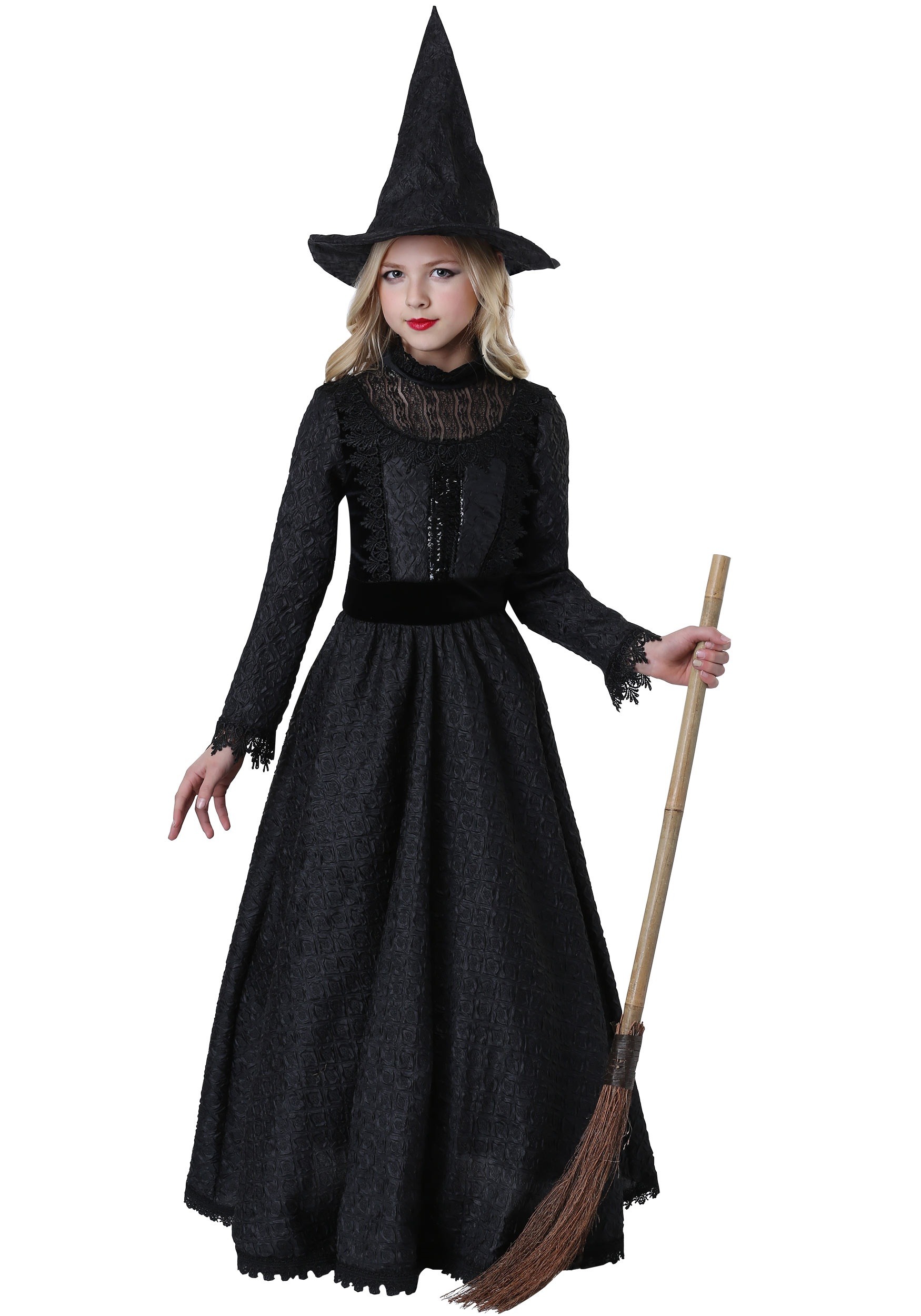 Girls Deluxe Dark Witch Costume