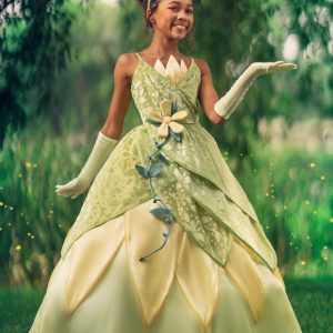 Girl's Disney Deluxe Princess and the Frog Tiana Costume