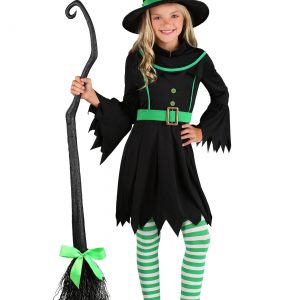 Girl's Emerald Witch Costume
