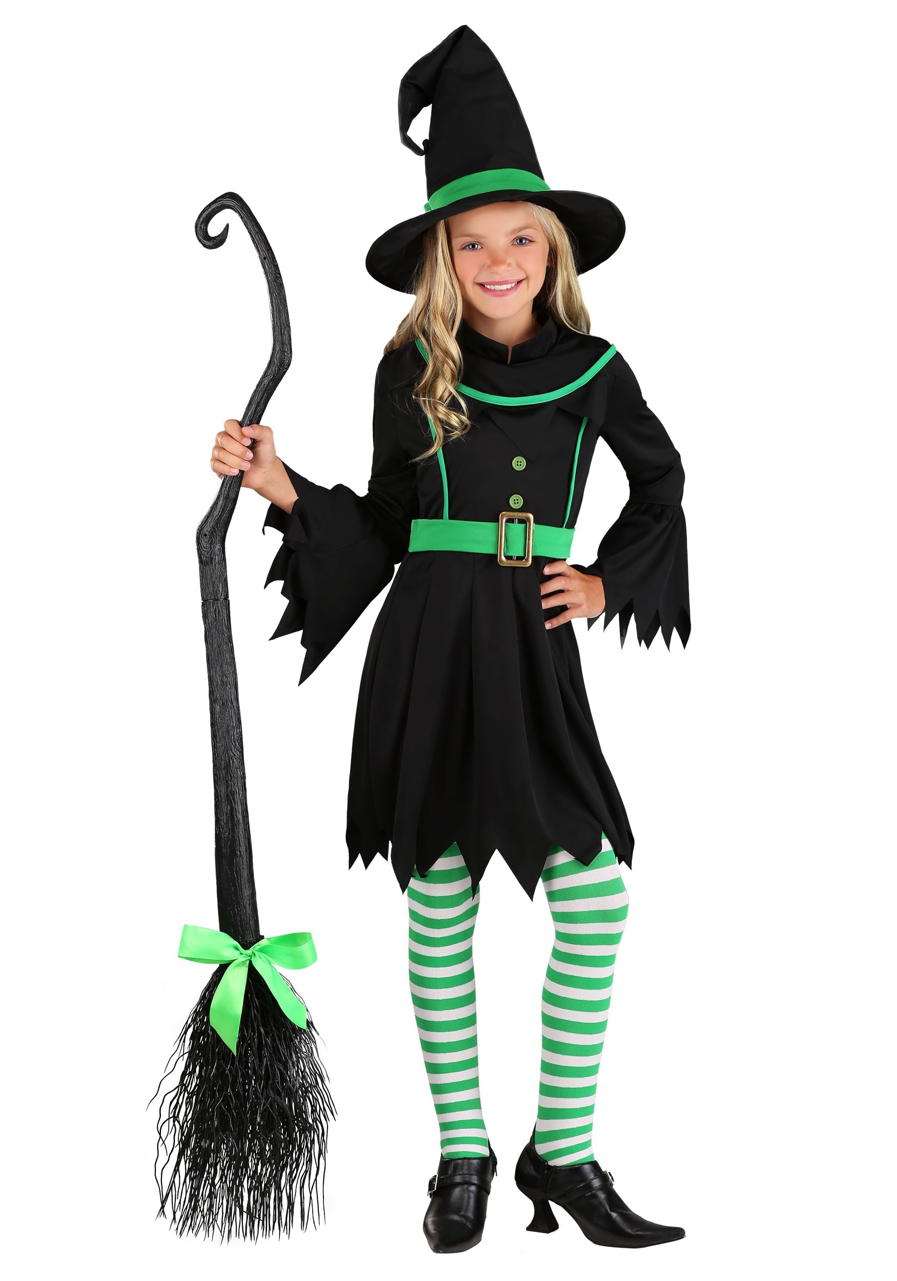 Girl’s Emerald Witch Costume