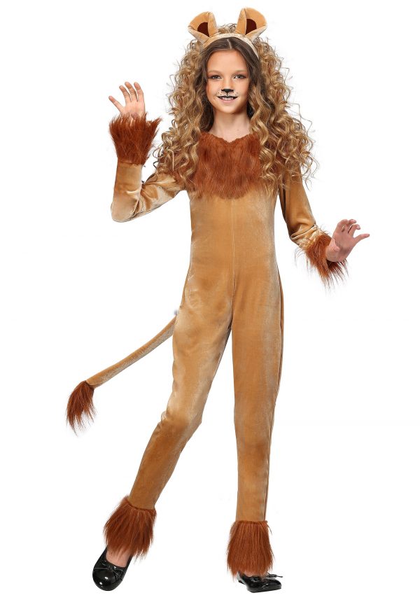 Girl's Fierce Lion Costume