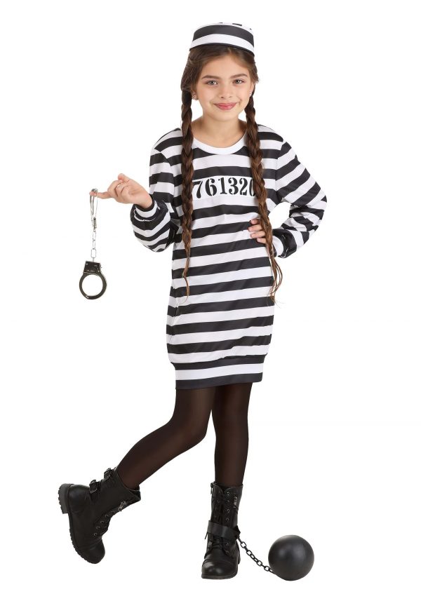 Girl's Great Escape Prisoner Costume