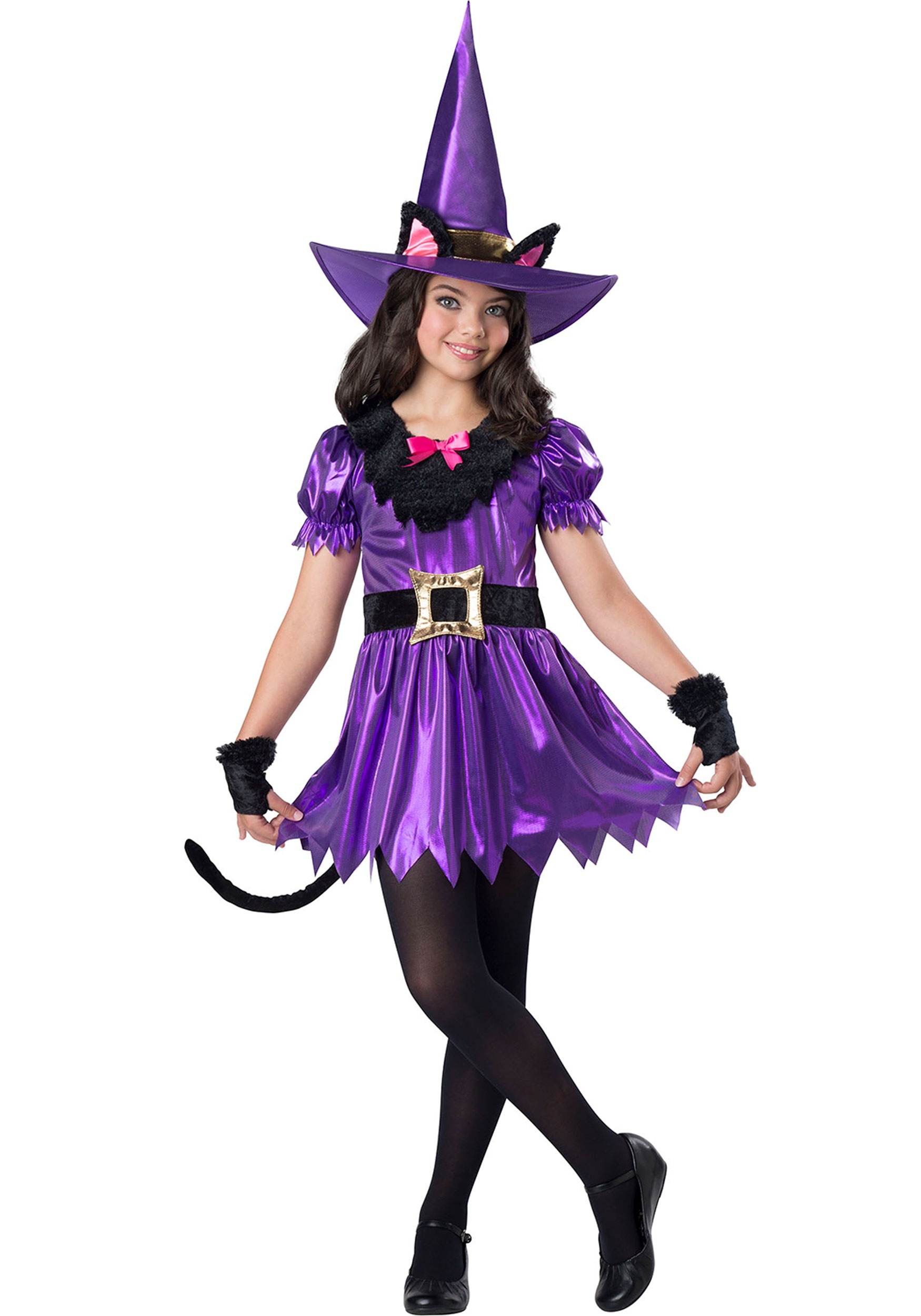 Girl’s Kitty Kat Witch Costume