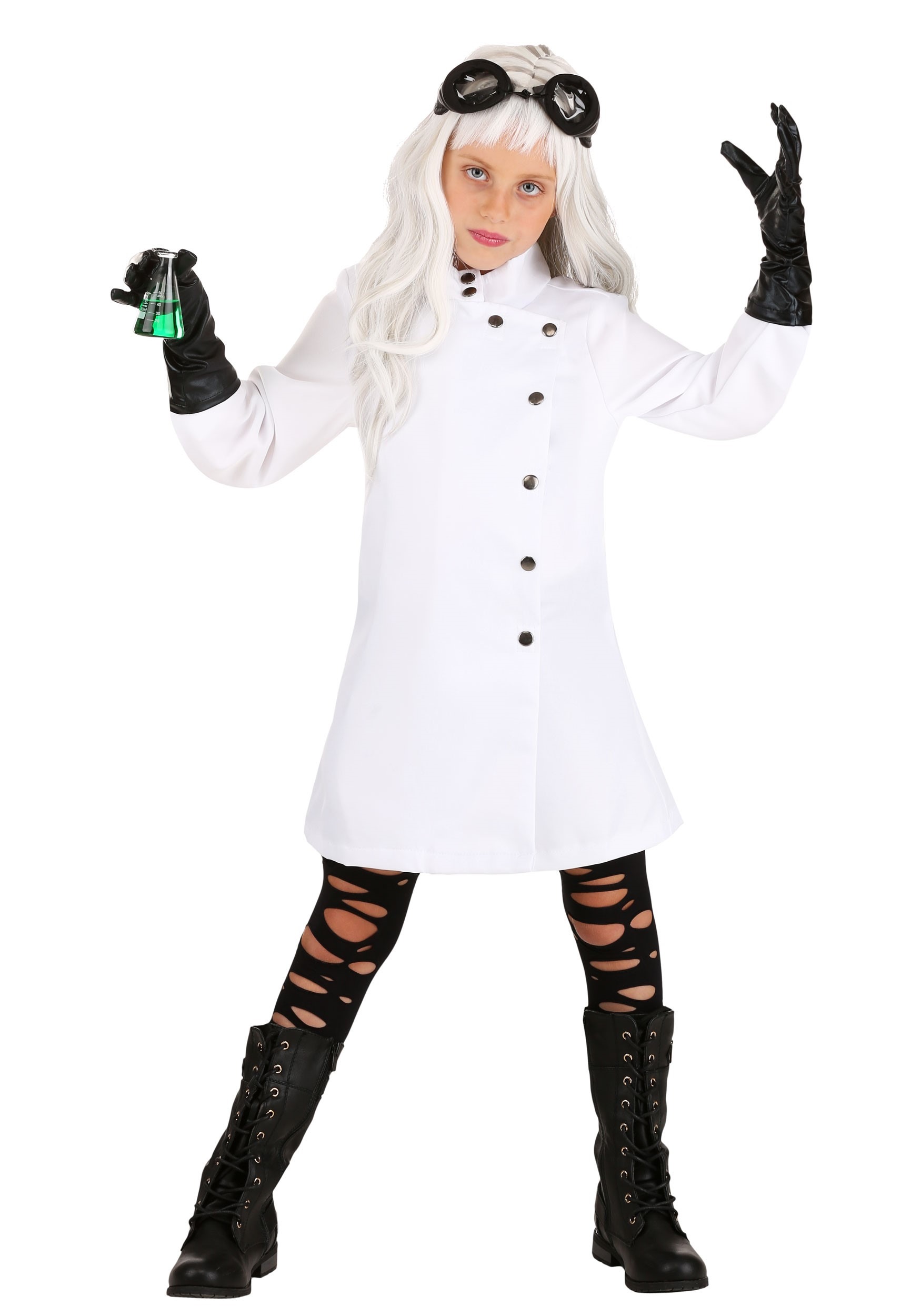 Girls Mad Scientist Dress Costume