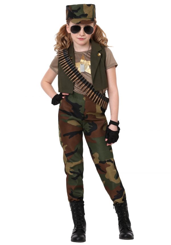 Girls Military Commander Costume